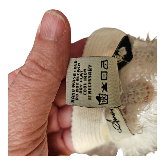 American Rag Fuzzy White Cropped Cardigan with Crystal Buttons Size Small - Picture 5 of 7